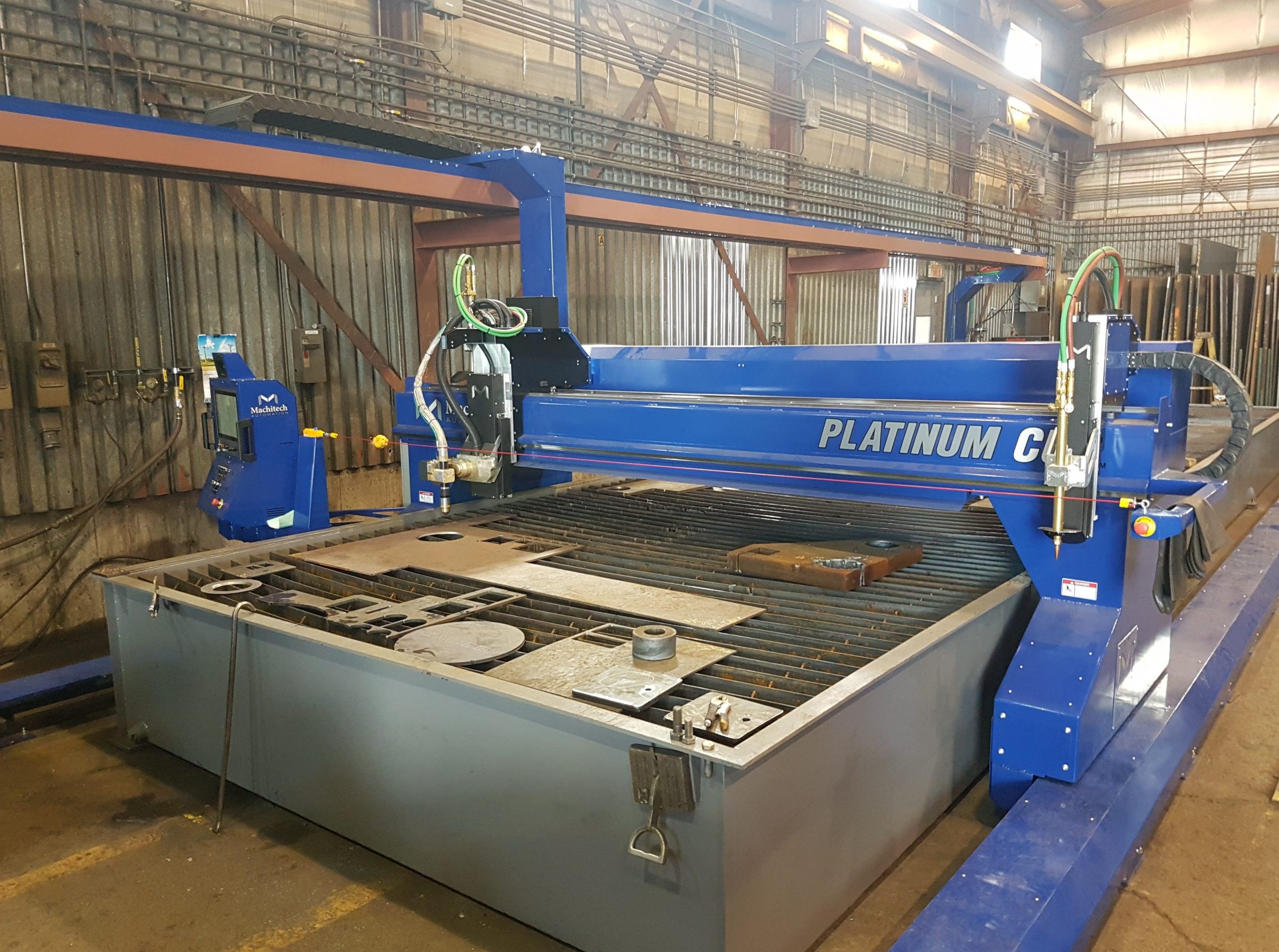 A CNC cutter in action